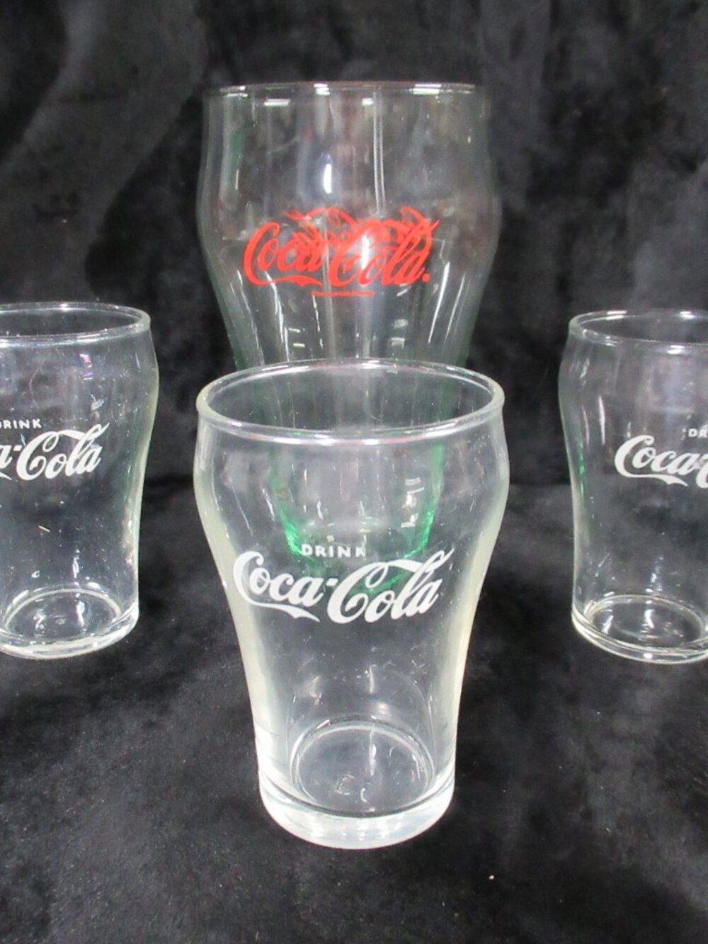Vintage Coca-Cola Drink Glasses (Set of 4)